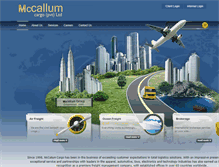 Tablet Screenshot of mccallumcargo.com